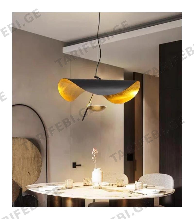 ჭაღი GZMK-D190406/1 BLACK GOLD D600 LED/ 9W