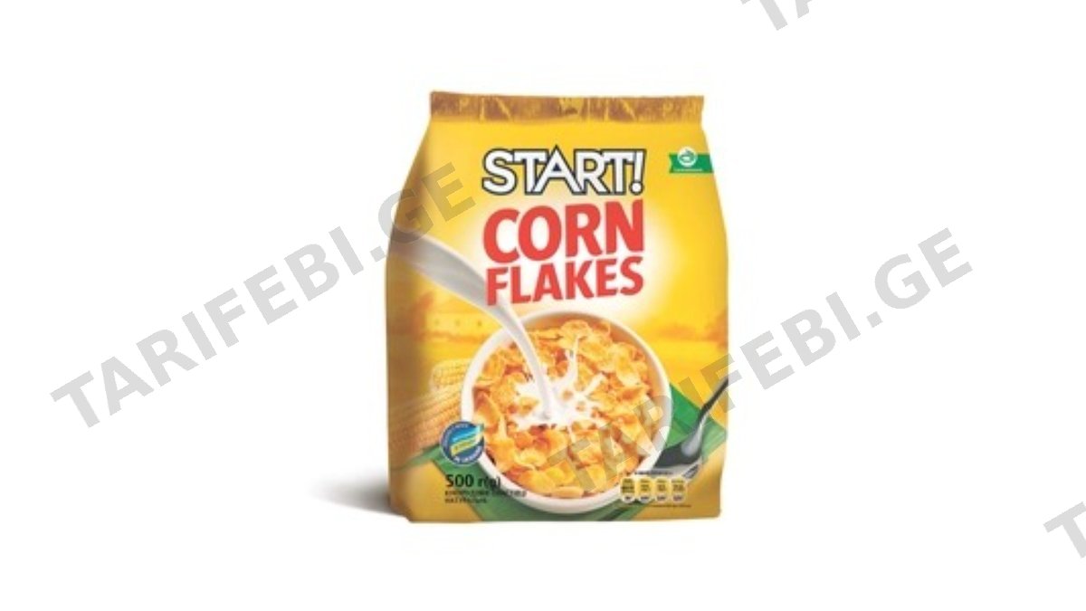 "START"- სიმინდის ბურბუშელა ნატურალური 8*500გრ