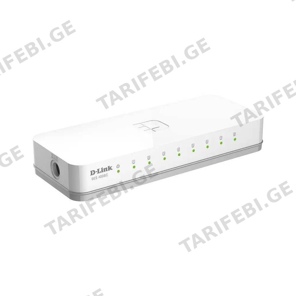 სვიჩი D-Link DES-1008C/B1A, 8-Port, Switch, White