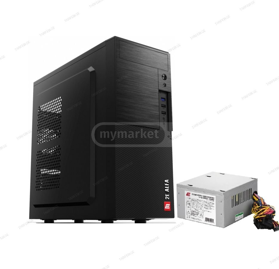 ქეისი 2E-E1903U-400 მოყვება კვების ბლოკი 2EATX400 ATX