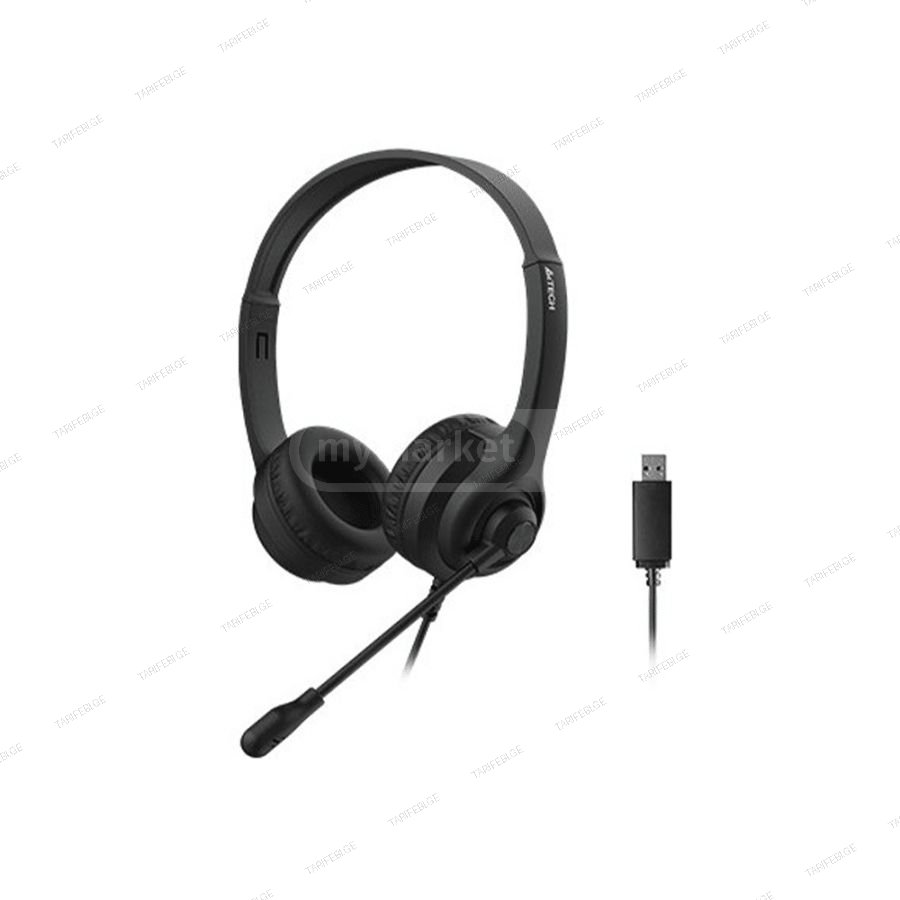 A4tech HU-8 USB Stereo Headset With Mic (Black)