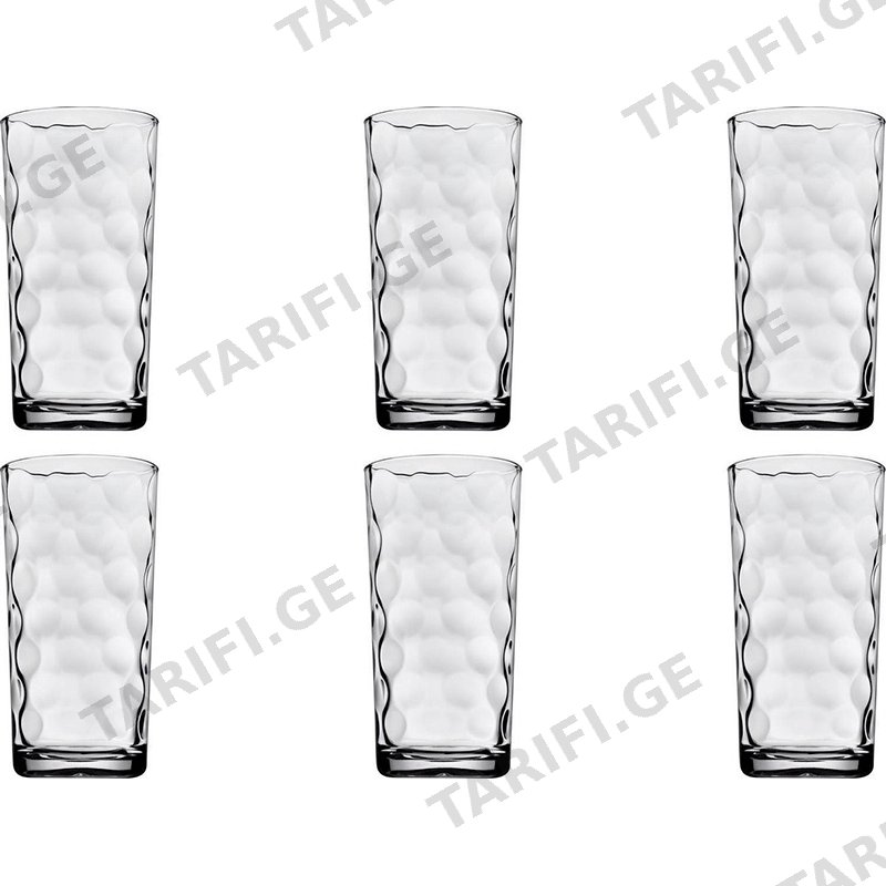 მინის ჭიქა PASABAHCE (6PCS, 265ML)