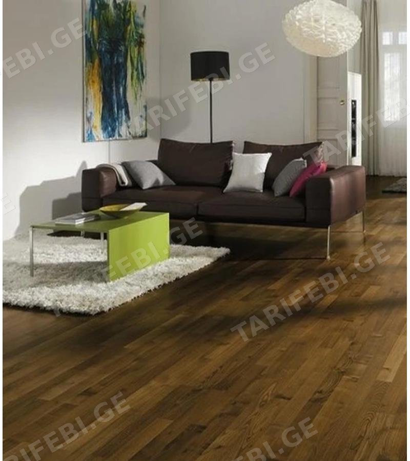 პარკეტის ფილა OAK TOFFEE MATT 3S PW 3 შრიანი Дуб 14*188*2266მმ მწარ. KARELIA