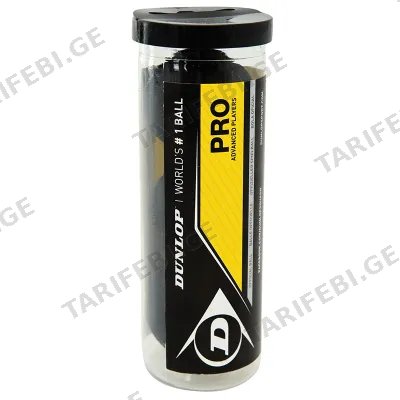SQUASH-ის ბურთი DUNLOP PRO (WSF/PSA)