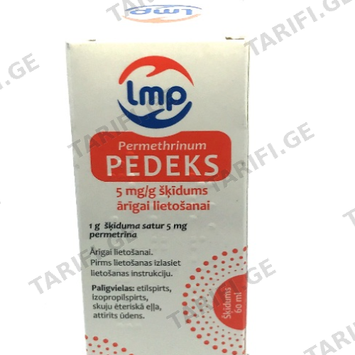 პედექსი ხსნარი 0.5% 60მლ ფლაკონი #1 0 Pedeks solutio 0.5% 60ml