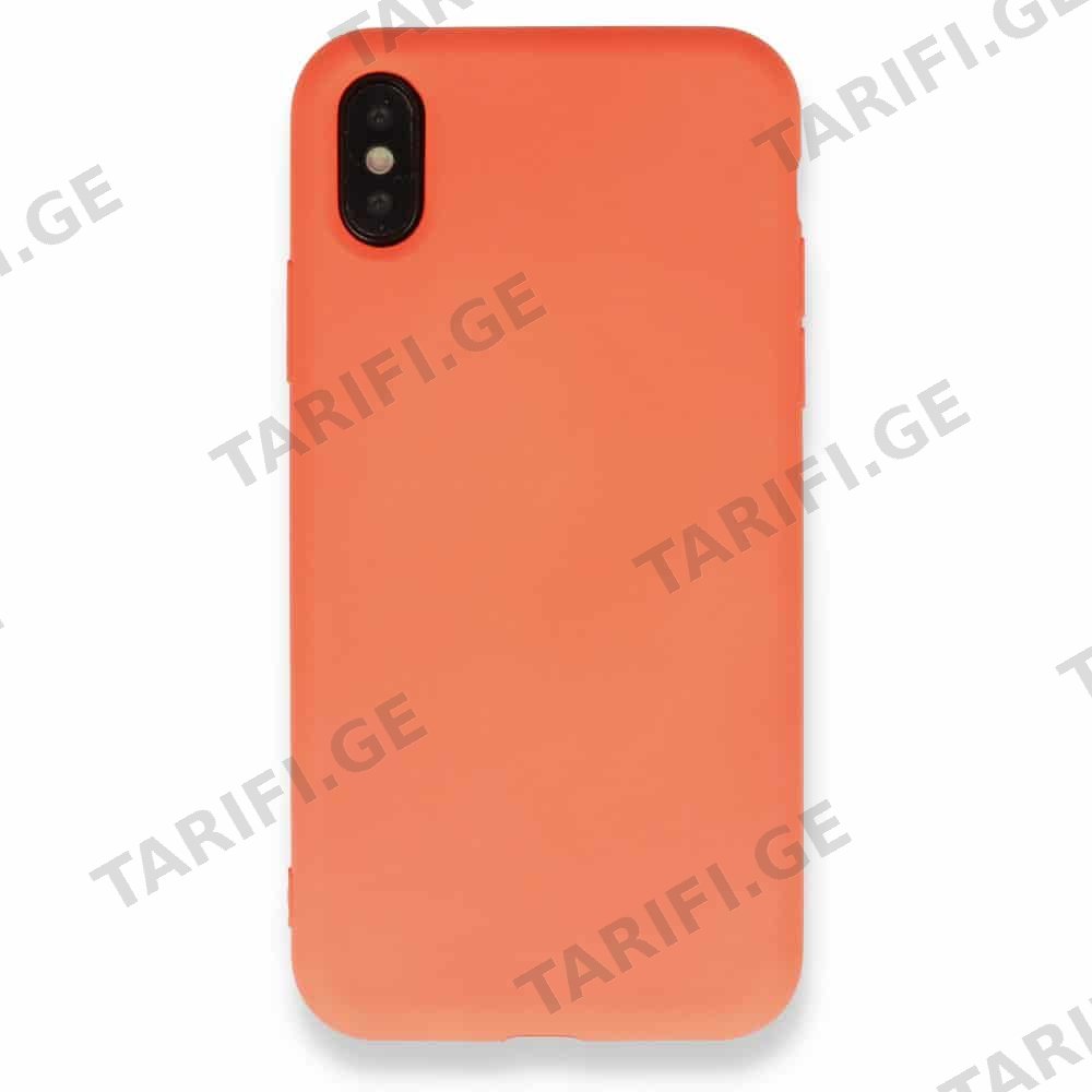 ალკანტარა ქეისი Newface Nano Silicone Case For iPhone Xs Max