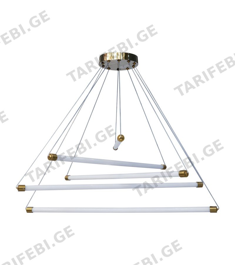 ჭაღი LED GZFM-6002-5 80W ფერი:GOLD (4000K)