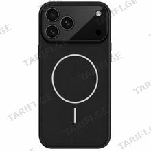 iPhone 17 Pro Max Acrylic Glass Case with MagSafe Black მობილური ტელეფონის ქეისი