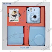 Instax Mini 12 Pastel Blue Bundle Box ფოტოაპარატი და აქსესუარები