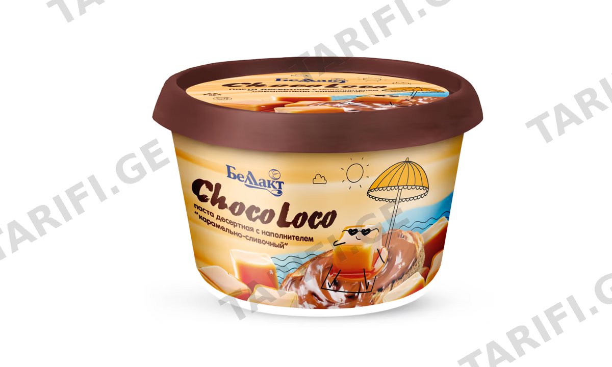 პასტა დესერტი "ChocoLoco" კარამელი-ნაღებით 250გ