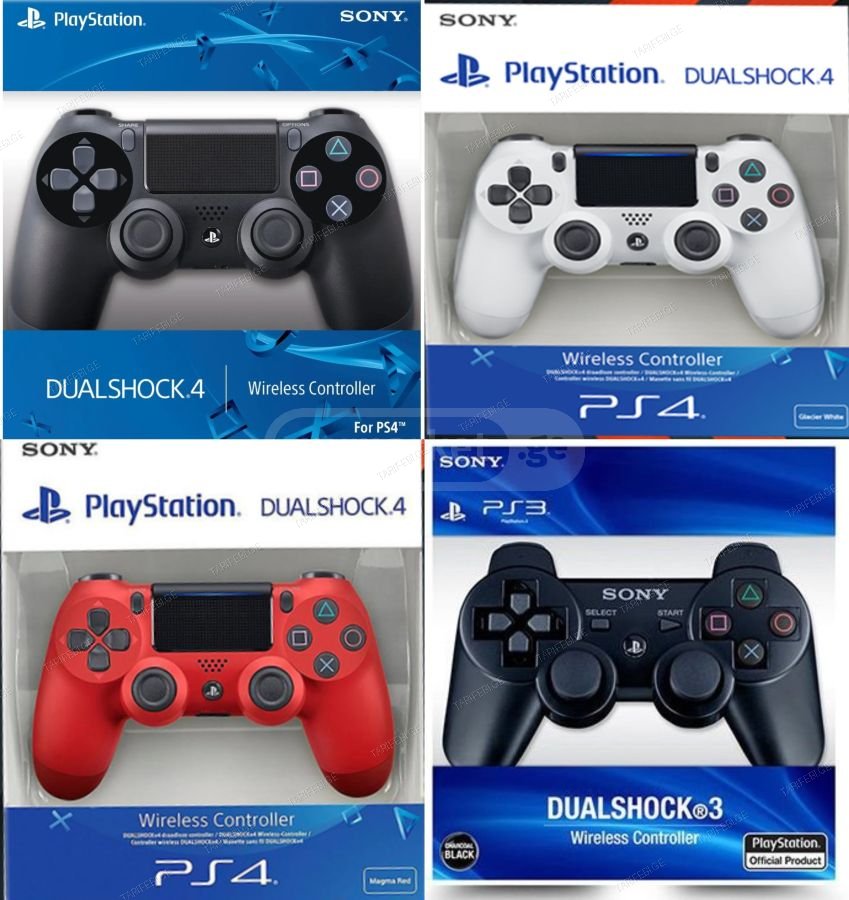 SONY playstation PS3 და  PS4 DualShock Wireless Controller