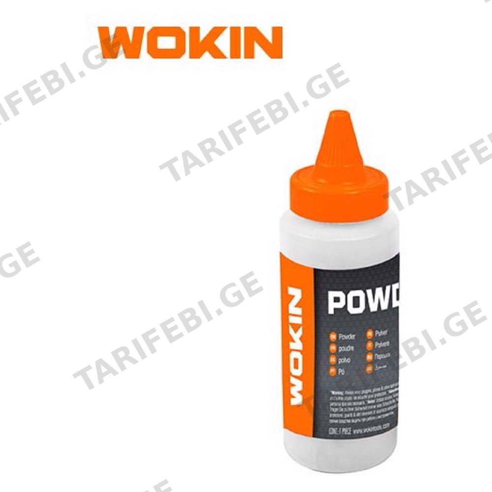 სამღებრო ძაფის წითელი ფერი Wokin 359308, 225G, Chalk Powder, Red