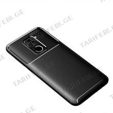 კარბონის ქეისი Xiaomi Redmi Note 9 Focus Carbon Case - შავი