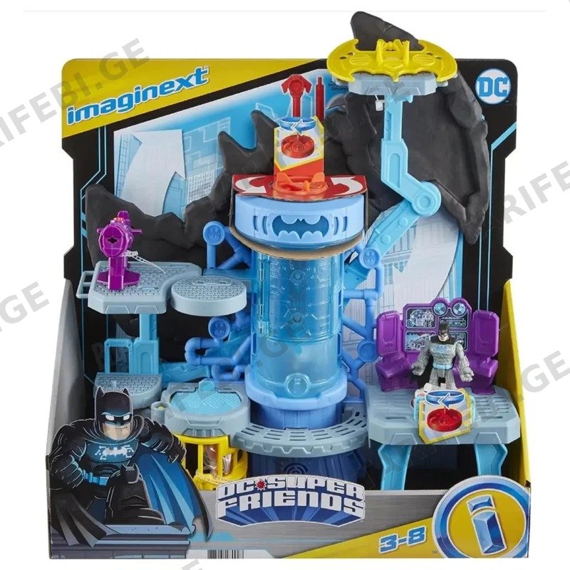 სათამაშო ფიგურების ნაკრები MATTEL GYV24 DCSF EURO BATCAVE ბეტმენის გამოქვაბული
