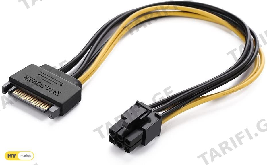 SATA to 6 Pin 2 SATA to 8 Pin adapter