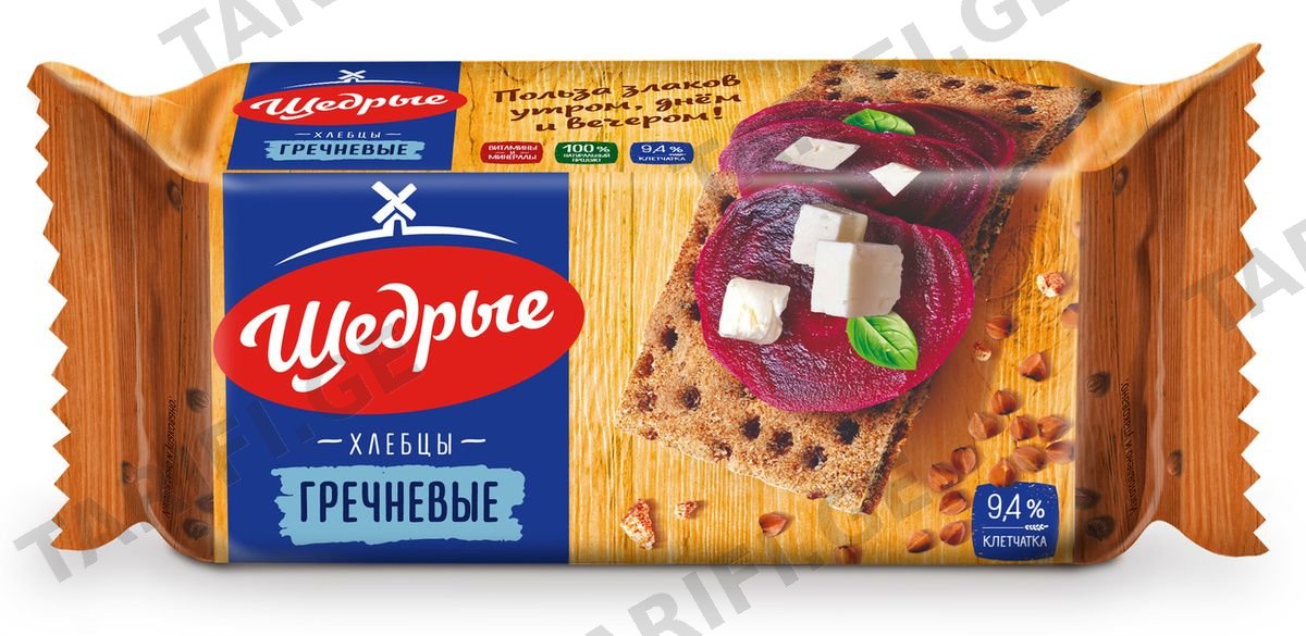"შედრიე"- წიწიბურის ხრაშუნა პური 100 გრ/3