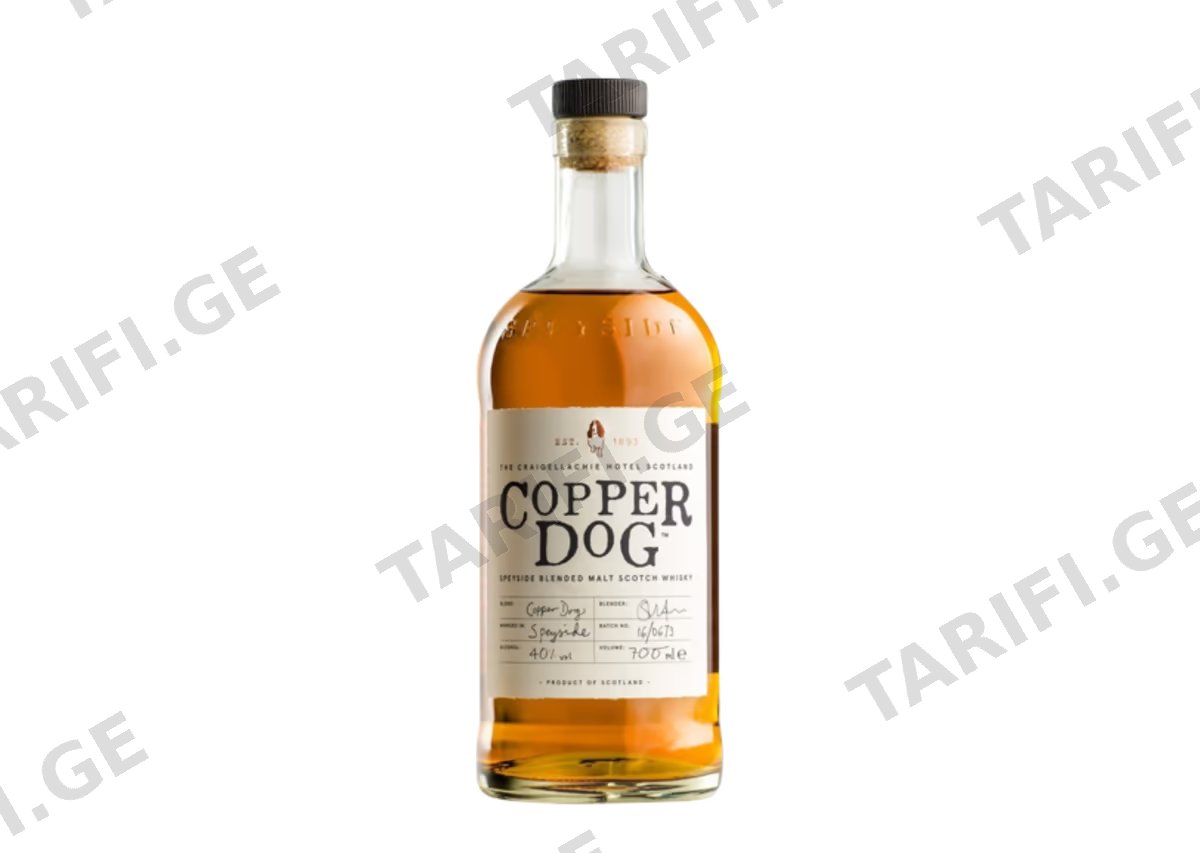ერთალაოიანი შოტლანდიური ვისკი Copper Dog - 0.7L