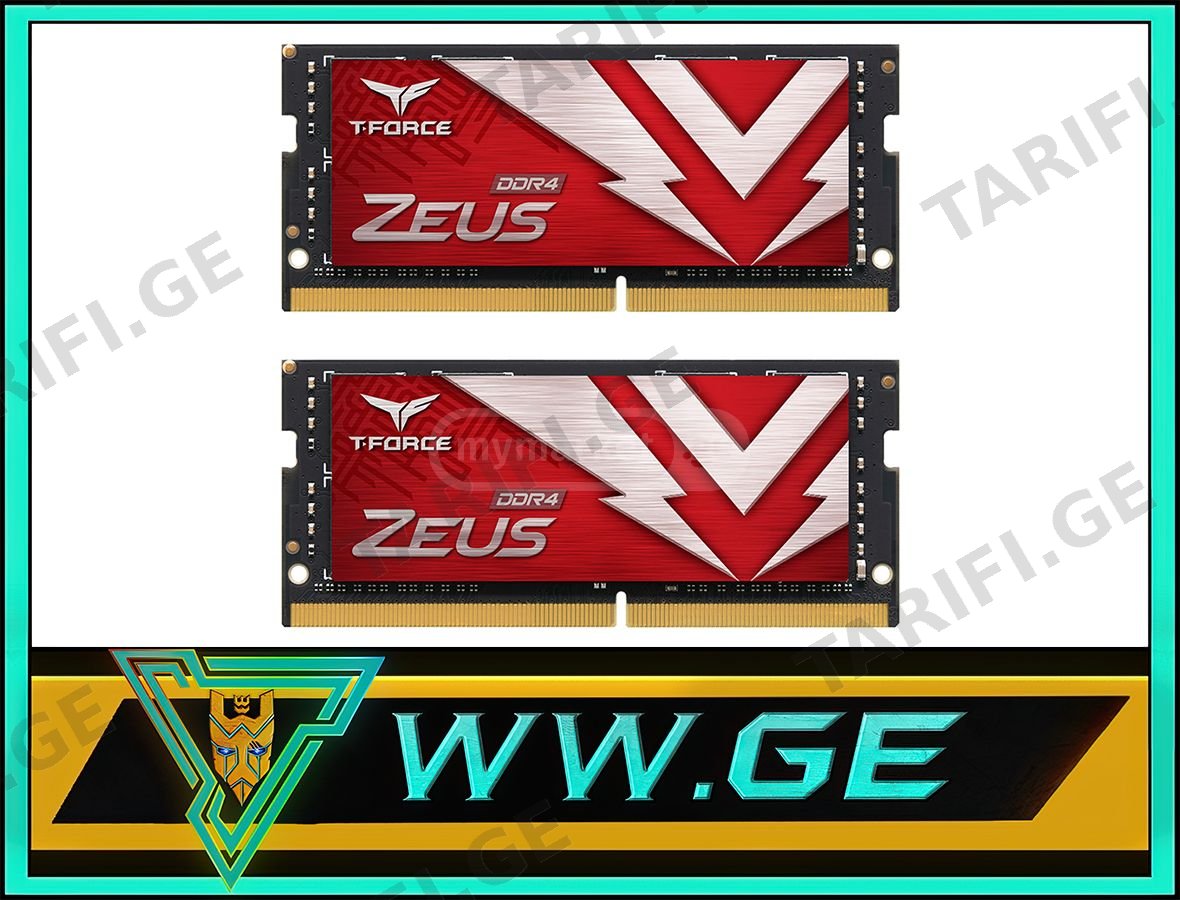 ✅TEAMGROUP T-Force Zeus DDR4 SODIMM 64GB (2x32GB) 3200MHz✅