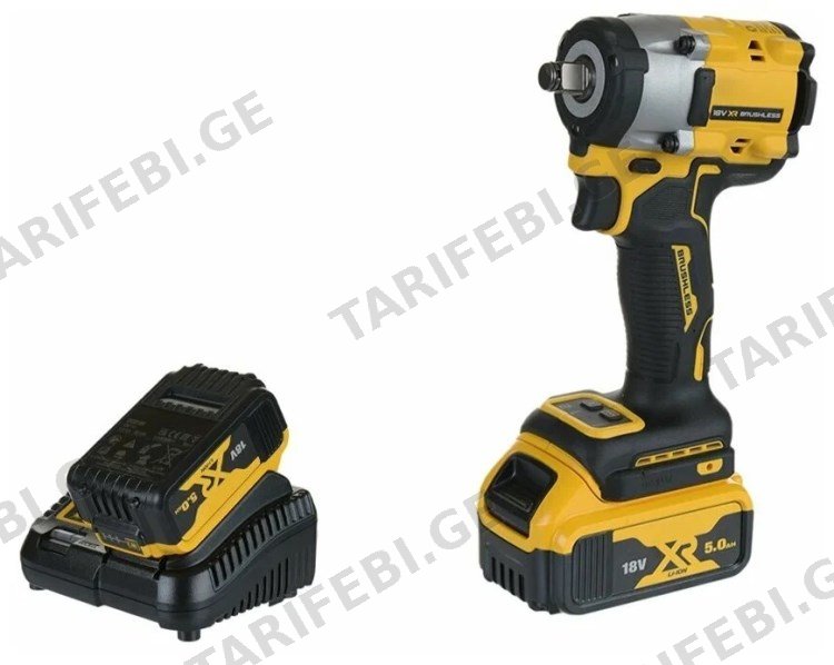 ქანჩსახრახნი აკუმულატორის DeWalt DCF921P2T-QW 18V