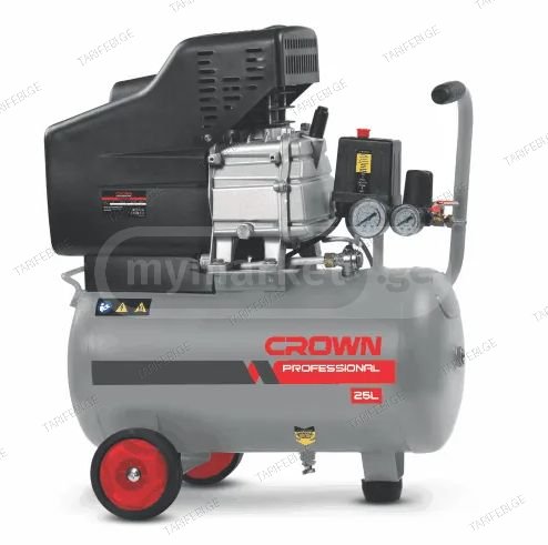 CROWN CT36028-ჰაერის კომპრესორი 25L