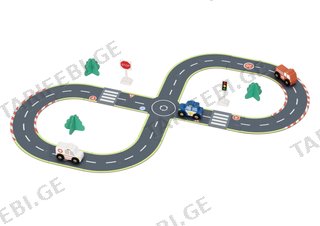 City Road Set – ქალაქის საგზაო სათამაშო კომპლექტი