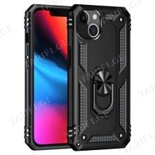 iPhone 13 Sofia Ring Case სილიკონის ქეისი ბეჭდით - შავი