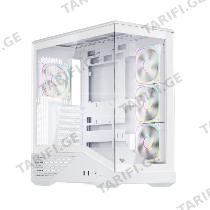 ქეისი 1STPLAYER GM7 Gaming Case 4x120mm ARGB Fan White