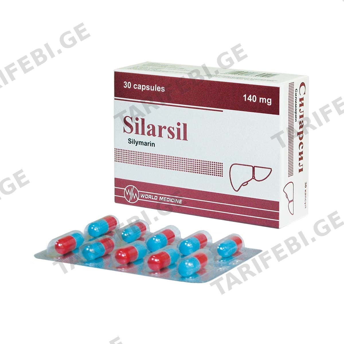სილარსილი - Silarsil 140მგ 30 კაფსულა