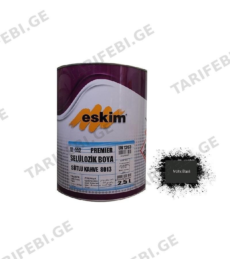საღებავი Eskim Cellulozik Paint (9018) შავი მატი 2.5ლტ