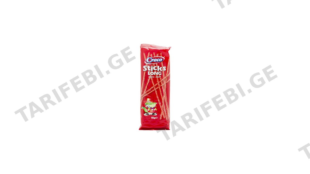 Croco გრძელი მარილიანი ჩხირი 80გრ