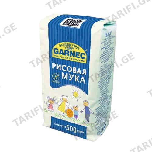 ფქვილი ბრინჯის გლუტენის გარეშე /გარნეც/ 500გრ