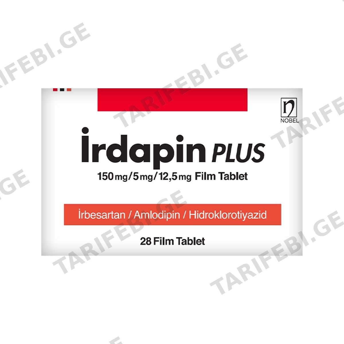 ირდაპინ პლუსი - Irdapin Plus 150/5/12.5მგ 28 ტაბლეტი