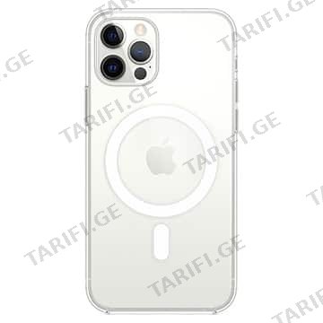 სილიკონის ქეისი Transparent Case with Magsafe iPhone 12 Pro Max