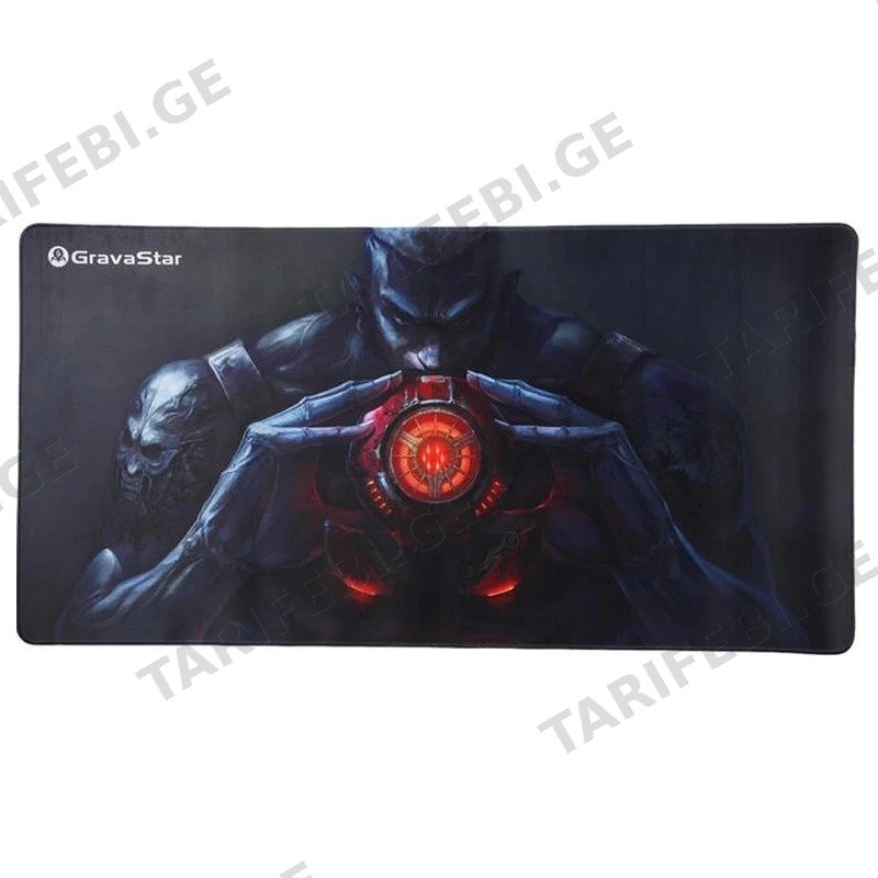 გეიმინგ მაუს პადი GRAVASTAR WARRIOR BLACK (90X45 სმ)