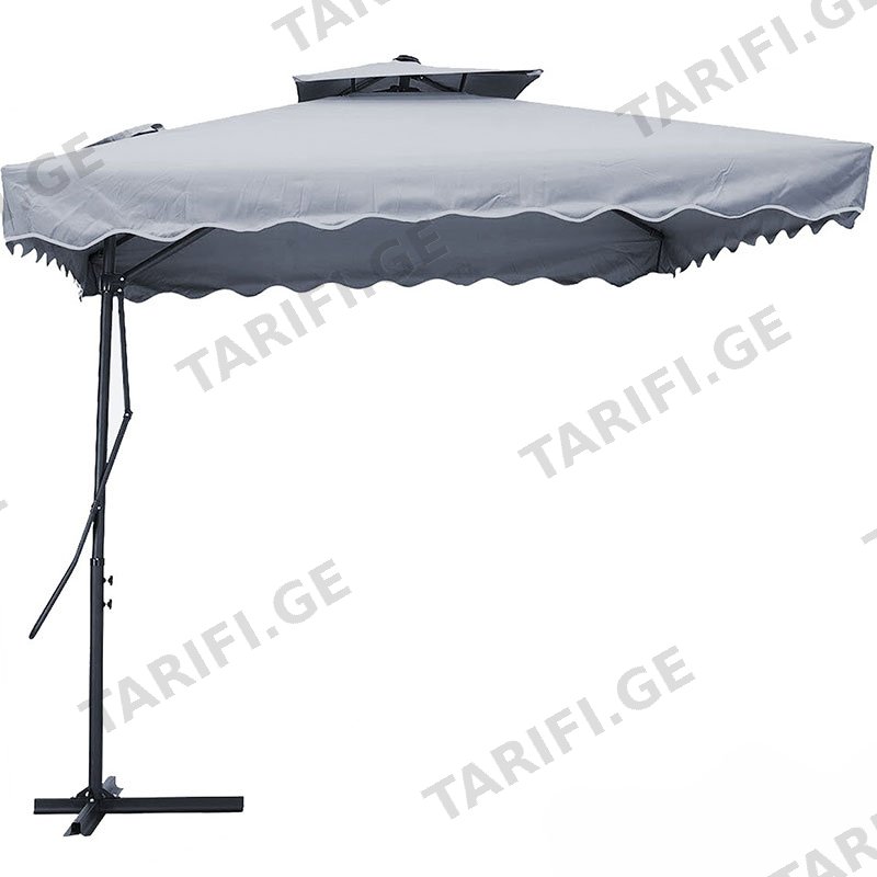 ოთხკუთხედი ქოლგა TB-005GREY (2.5*2.5) ნაცრისფერი