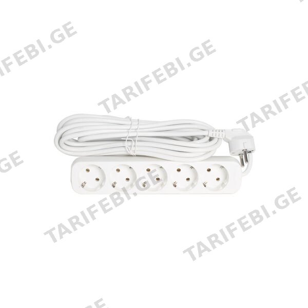 ქსელის ფილტრი 5 ჩასართველით 5.0 მ Defender E550