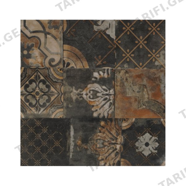 კერამიკული ფილა 30X90 Sokodo (graphite) Cream Decor, Grade A (26843)