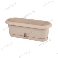 ქოთანი ყვავილის Form-Plastic Cactus box Lotos 40 cafe latt
