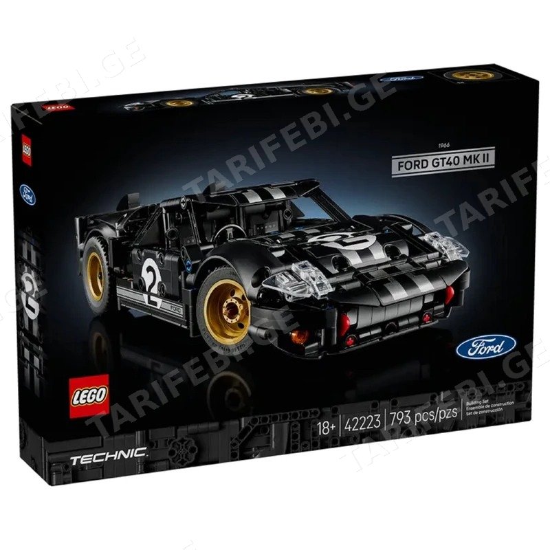 ასაწყობი კონსტრუქცია LEGO TECHNIC 42223 1966 FORD GT40 MKII RACE CAR 793 ნაწილი