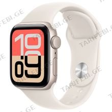 APPLE Watch SE 3 GPS Starlight 40mm Aluminium Case with Starlight Sport Band S/M სმარტ საათი