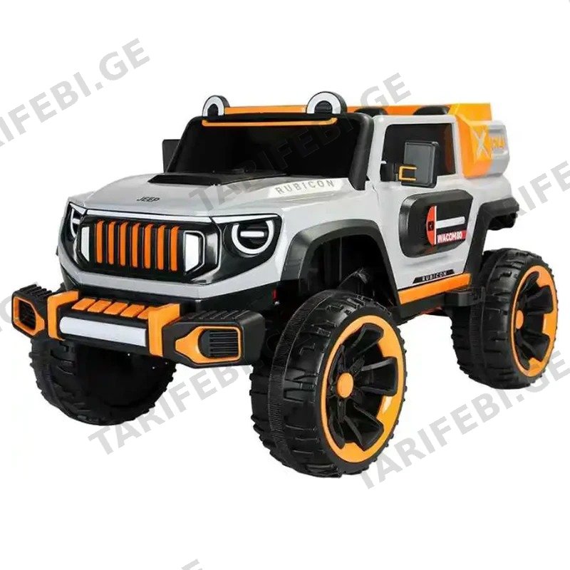 ბავშვის ელექტრო მანქანა 4X4 JEEP 902-CER კაუჩუკის საბურავებით