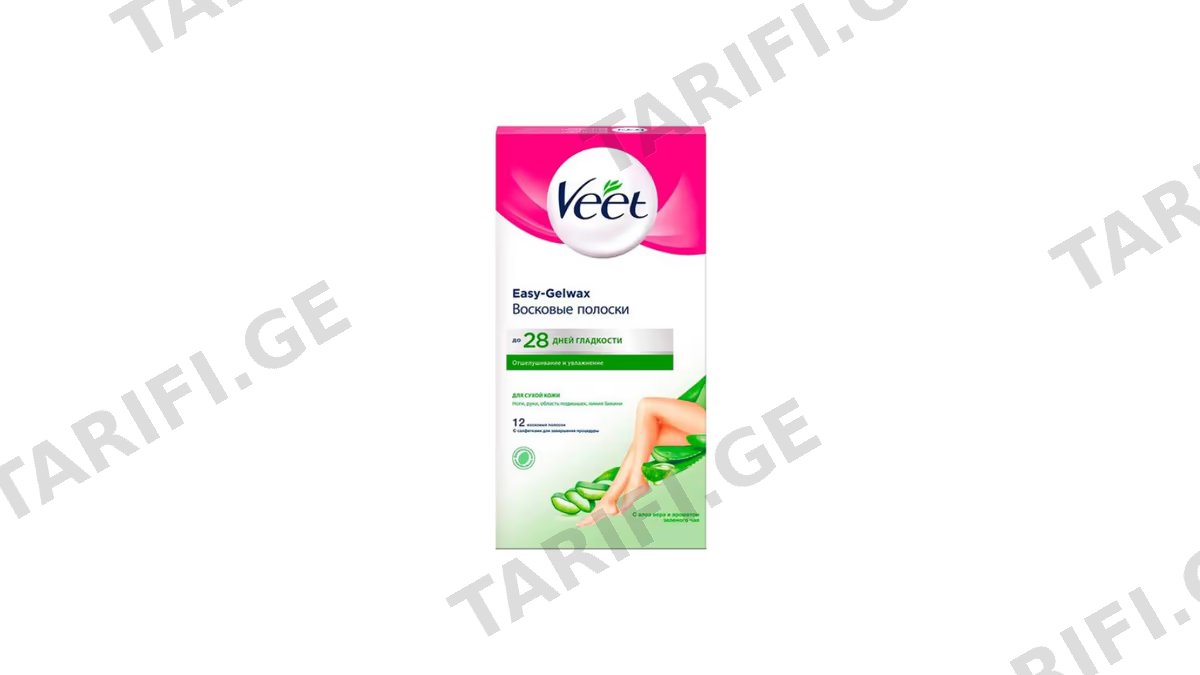 VEET ერთჯერადი ცვილი მშრალი კან-12ც