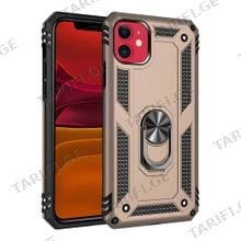 iPhone 11 Sofia Ring Case სილიკონის ქეისი ბეჭდით - ოქრო
