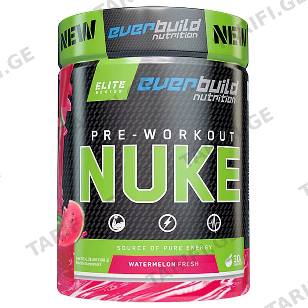 ვარჯიშამდე მისაღები NUKE – Pre-workout - Watermelon