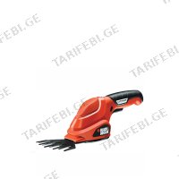 (3.6V) ბუჩქის საკრეჭი აკუმულატორით BLACK+DECKER GSL200
