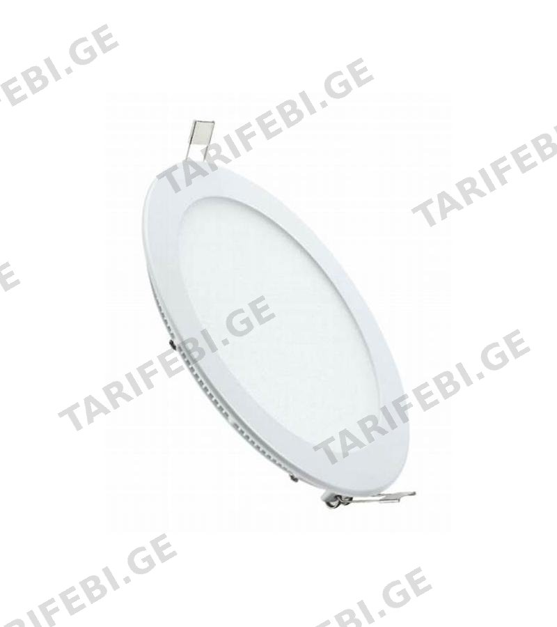 მნათი მოწ. LED ჩასასმელი მრგვალი ROUND XD-AR-SMD9C 9 W 4500K SENCE