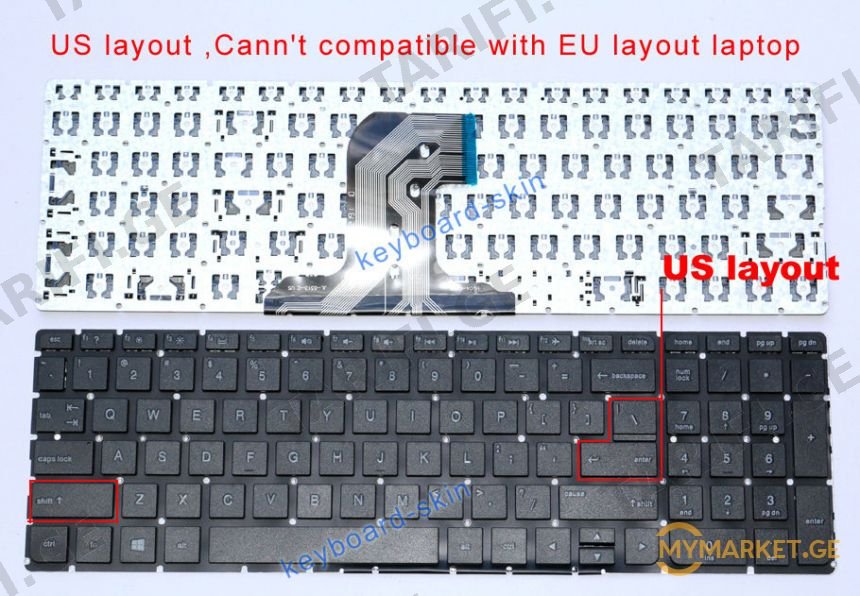 HP Pavilion 250 G4 255 G4 256 G4 G5 keyboard