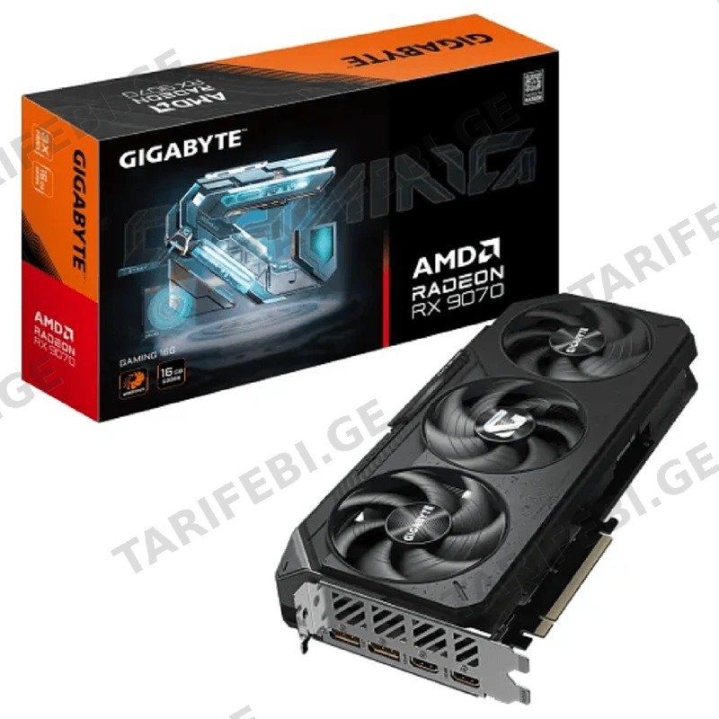 ვიდეო დაფა GIGABYTE RADEON RX 9070 GAMING 16GB GDDR6