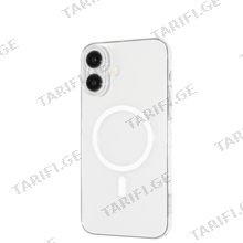Proove Crystal Case with Magnetic Ring iPhone 16 transparent მობილური ტელეფონის ქეისი