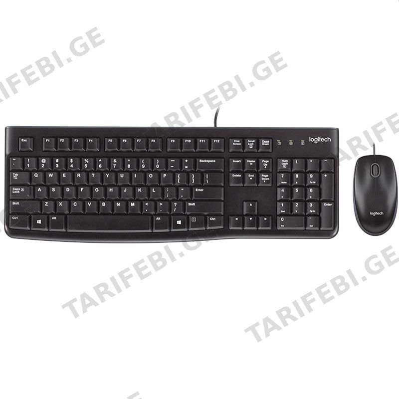 კლავიატურა Logitech MK120 KB+Mouse Black L920-002561
